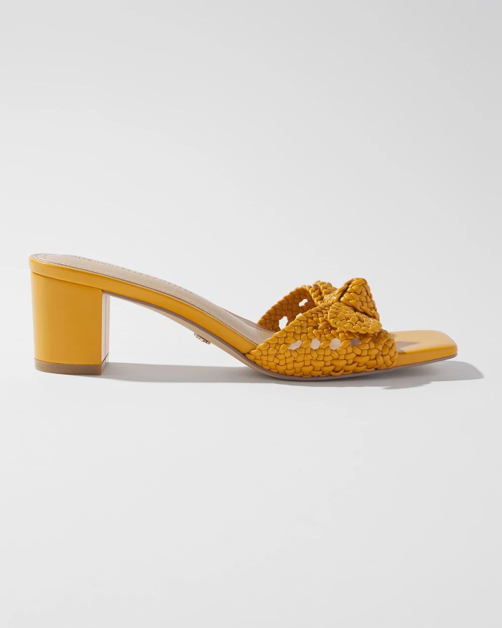 Braided Block Heel Sandal White House Black Market